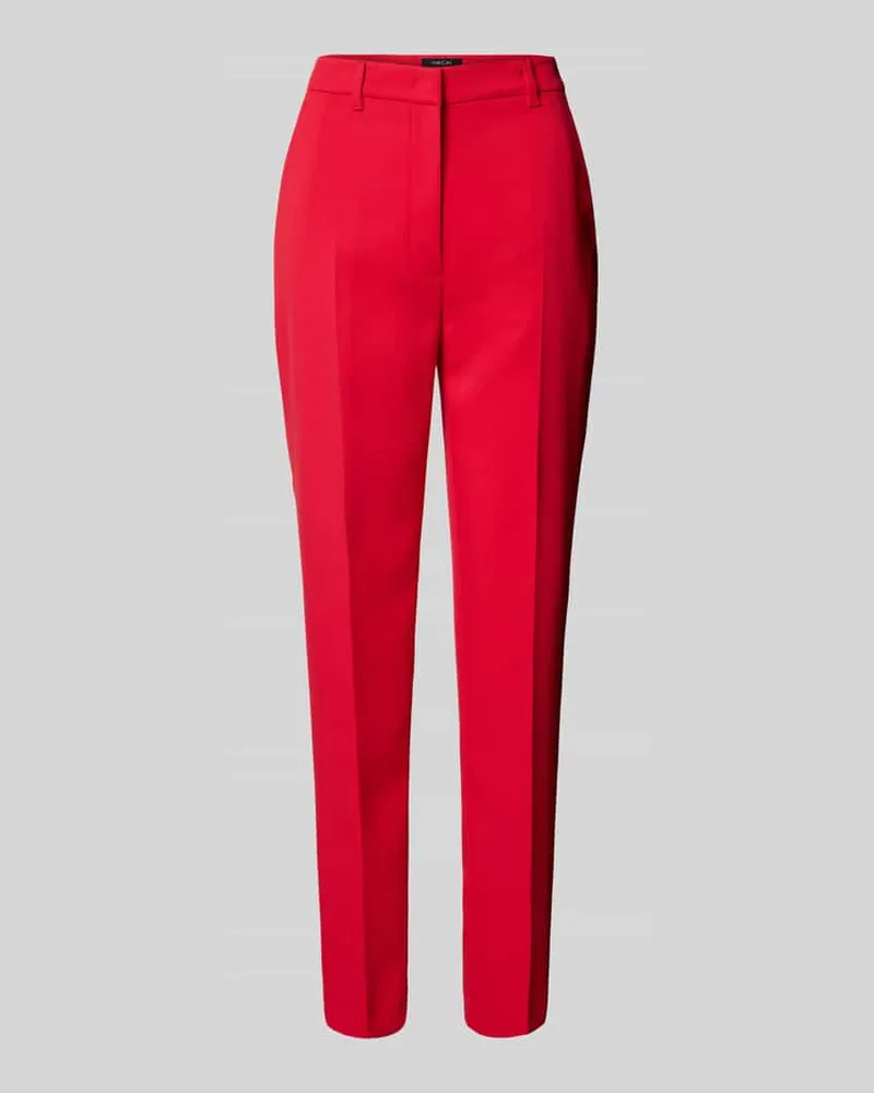 Marc Cain Feminine Fit Stoffhose mit Bügelfalten Rot