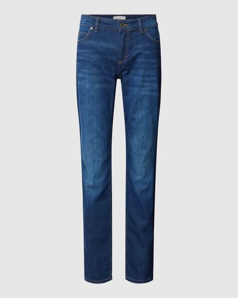 Marc O'Polo Slim Fit Jeans mit Eingrifftaschen Dunkelblau