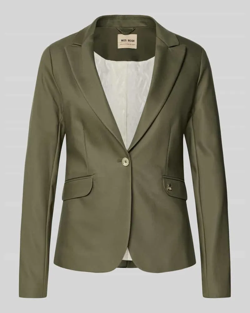 Mos Mosh Slim Fit Blazer mit Pattentaschen Modell 'Blake Night Oliv