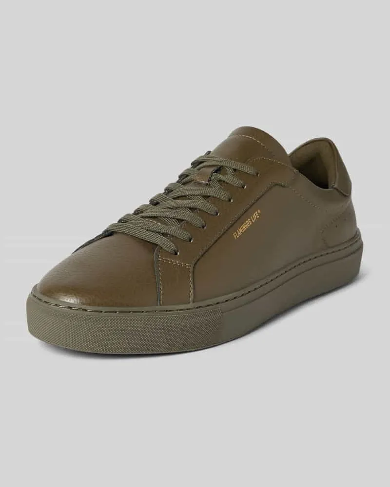 Flamingos Life Sneaker mit Label-Detail Modell 'HAMTON Oliv