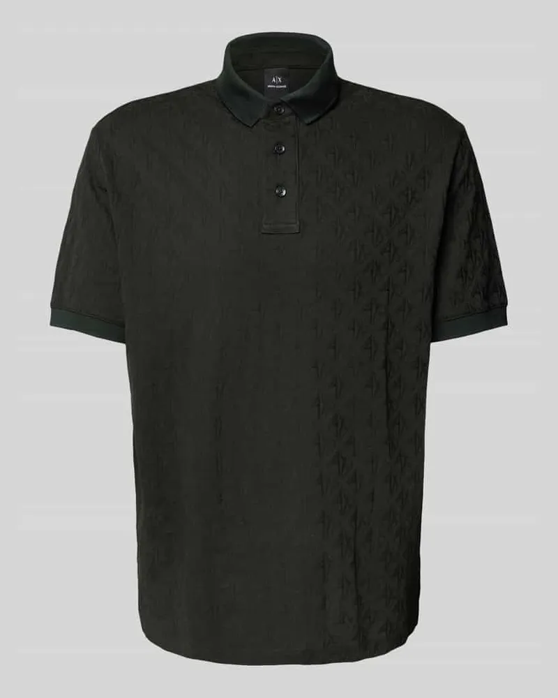 Armani Exchange Poloshirt mit Label-Details Oliv
