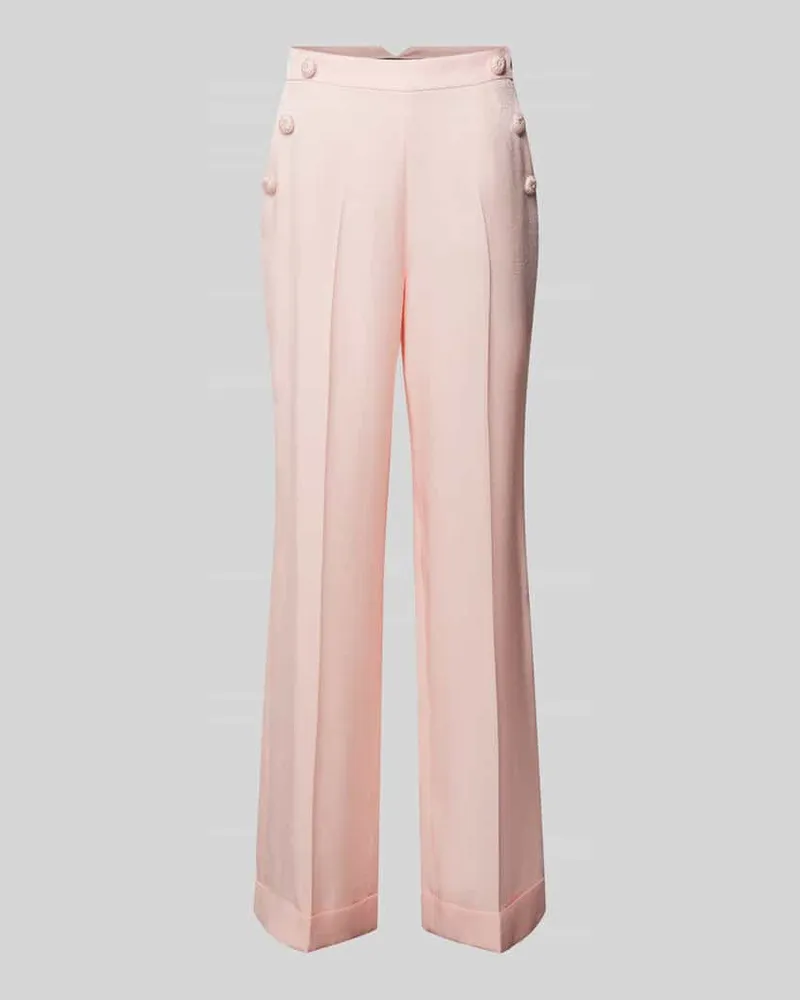 Marc Cain Loose Fit Bundfaltenhose mit Effektgarn Apricot