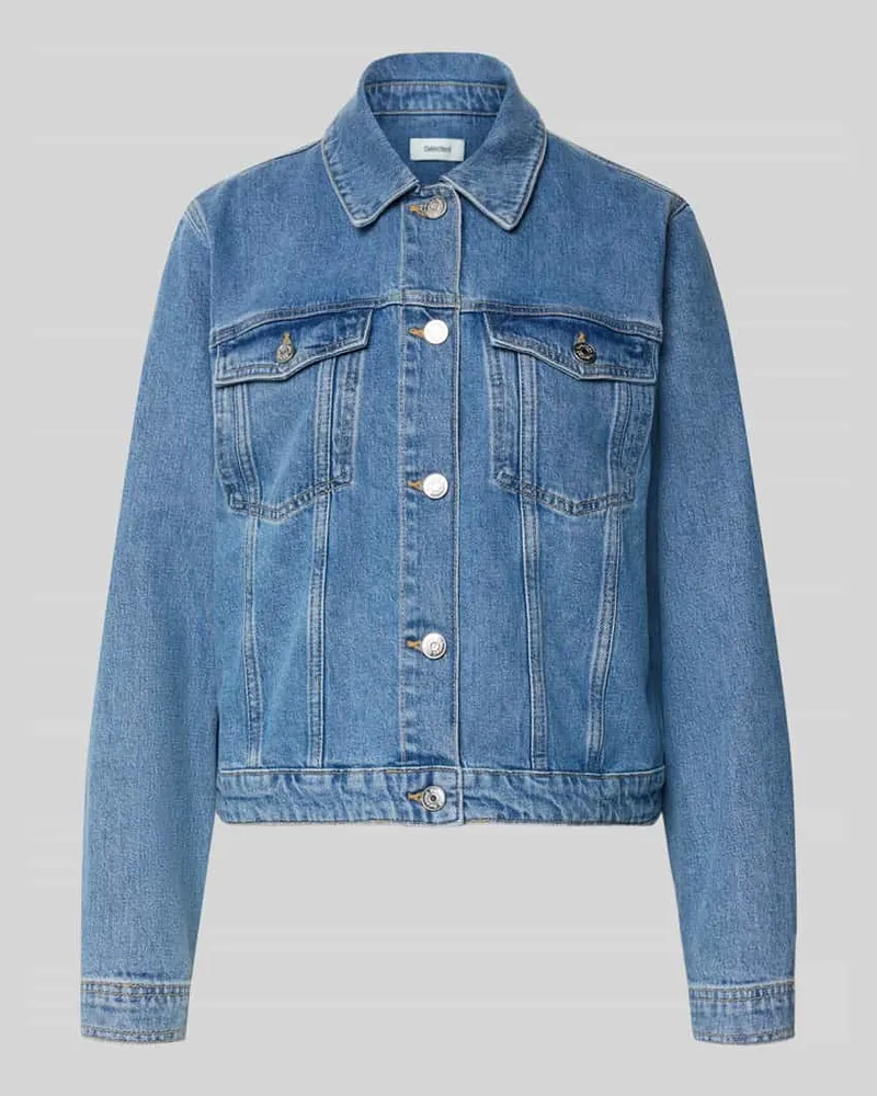 Selected Relaxed Fit Jeansjacke aus Baumwoll-Mix Modell 'CENA-KORI LIG B Jeansblau