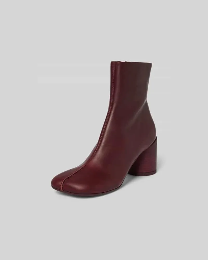 Maison Margiela Stiefelette mit Reißverschluss Mittelbraun