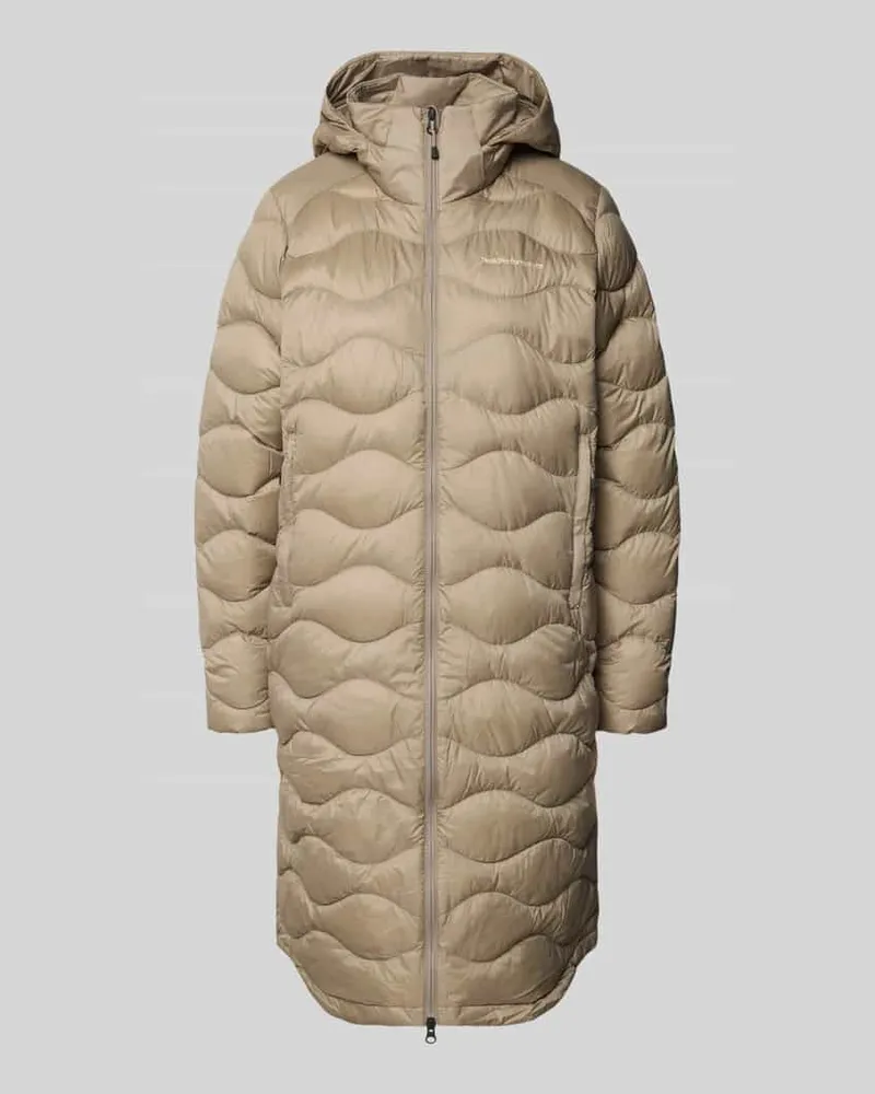 Peak Performance Daunenmantel mit Kapuze Beige