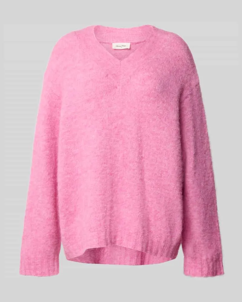 American Vintage Strickpullover mit gerippten Abschlüssen Rosa