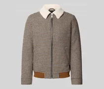 Jacke mit Teddyfell und Eingrifftaschen