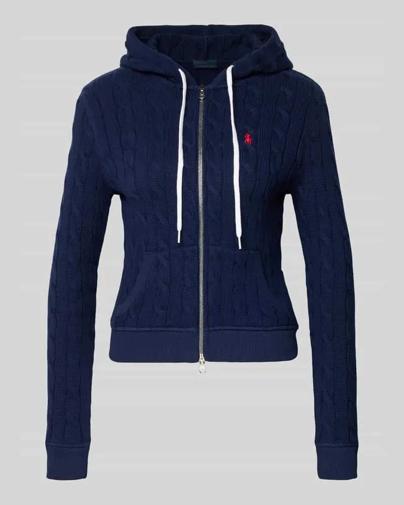 Soyaconcept Regular Fit Strickjacke mit Reißverschluss Marine