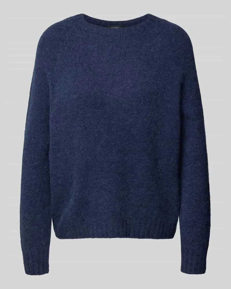 Max Mara Relaxed Fit Strickpullover aus Alpaka-Mix Modell 'GHIACCI Marine