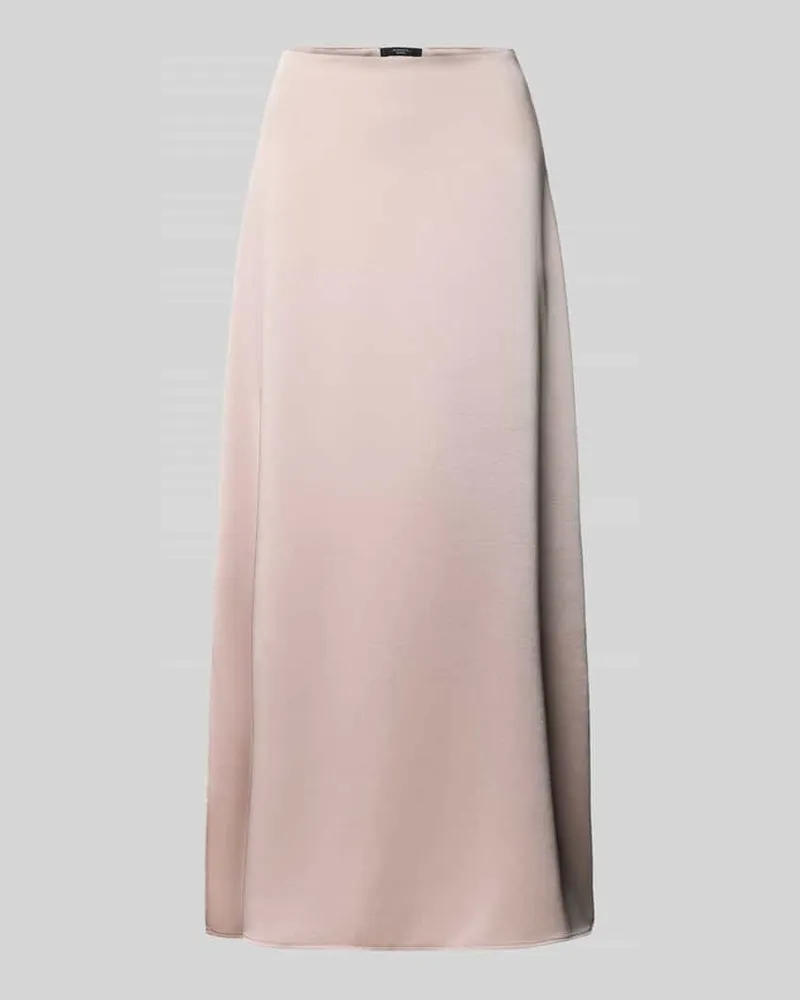 Max Mara Ausgestellter Midi-Rock in Satin-Optik Hellrosa