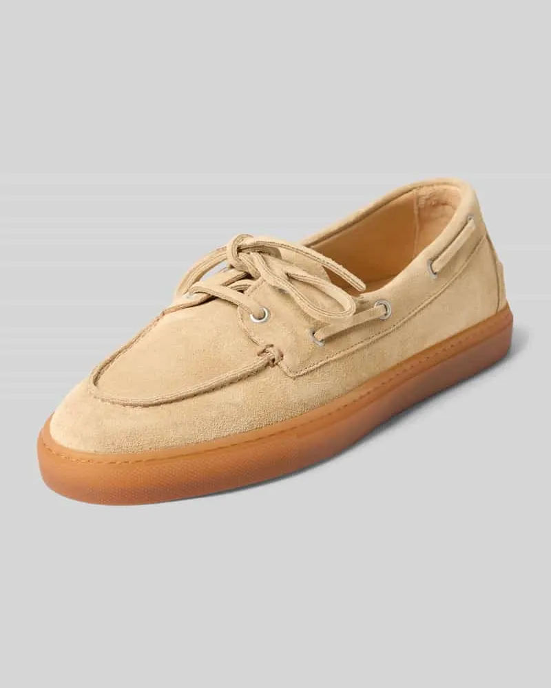 Copenhagen Slipper mit Schnürverschluss Modell 'Suede Sand