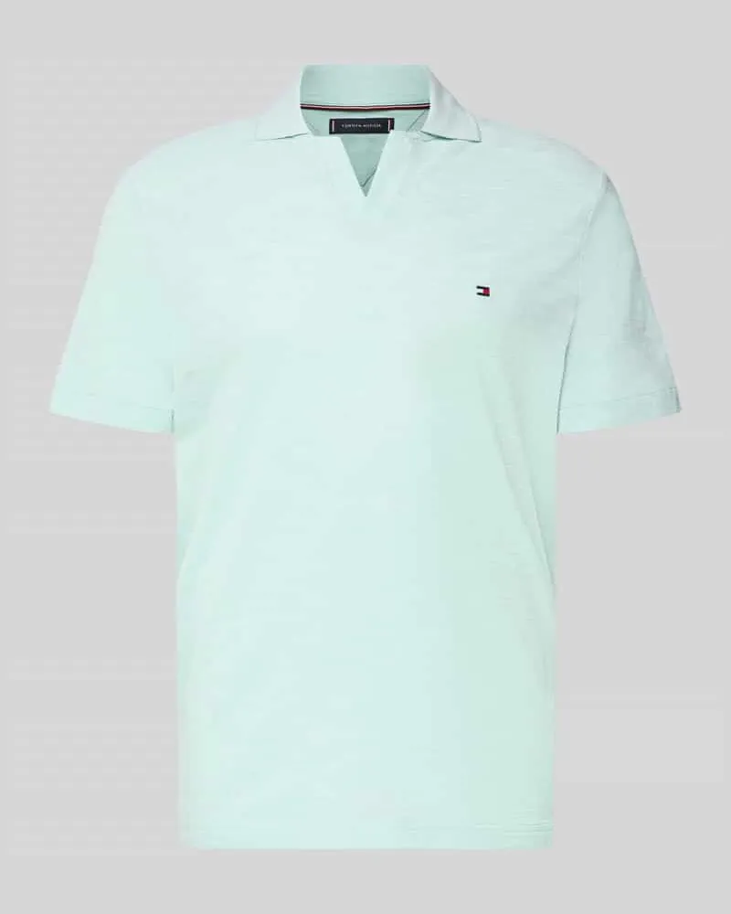 Tommy Hilfiger Regular Fit Poloshirt aus reiner Baumwolle Mint