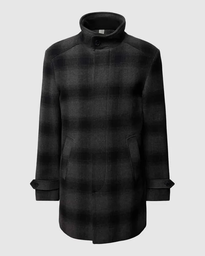 Selected Homme Mantel mit Stehkragen Modell 'REUBEN Anthrazit