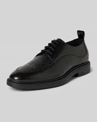 HUGO BOSS Derby-Schuhe aus Leder Modell 'Larry Black