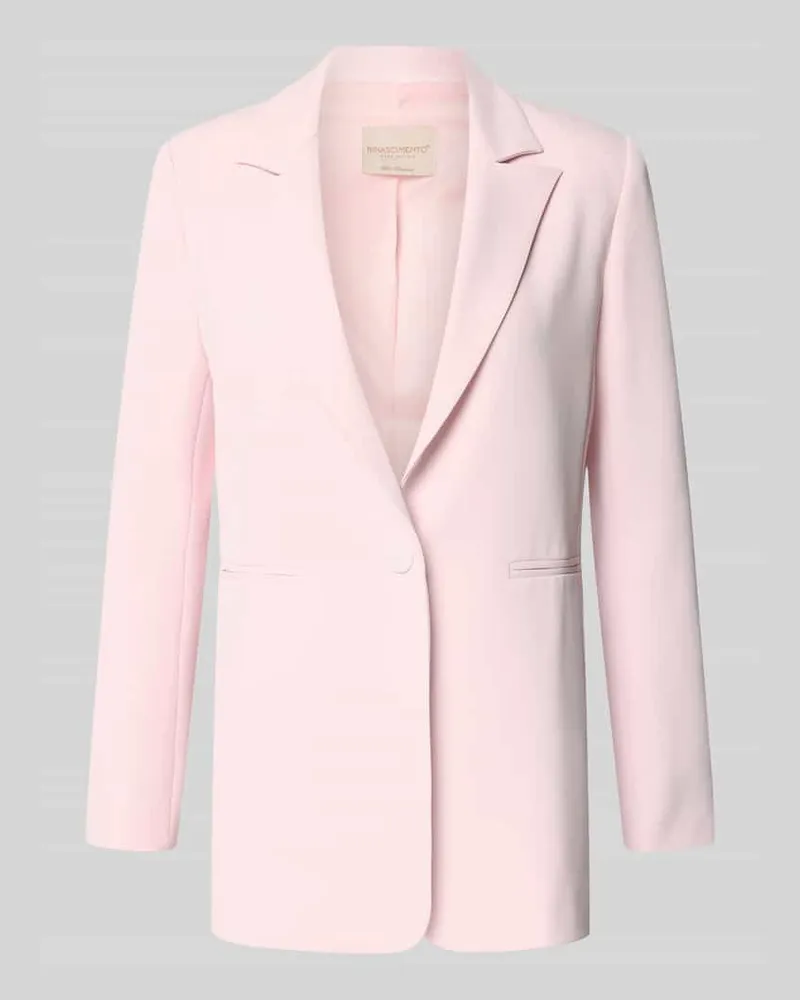 Rinascimento Blazer mit Reverskragen Modell 'REWI Hellrosa