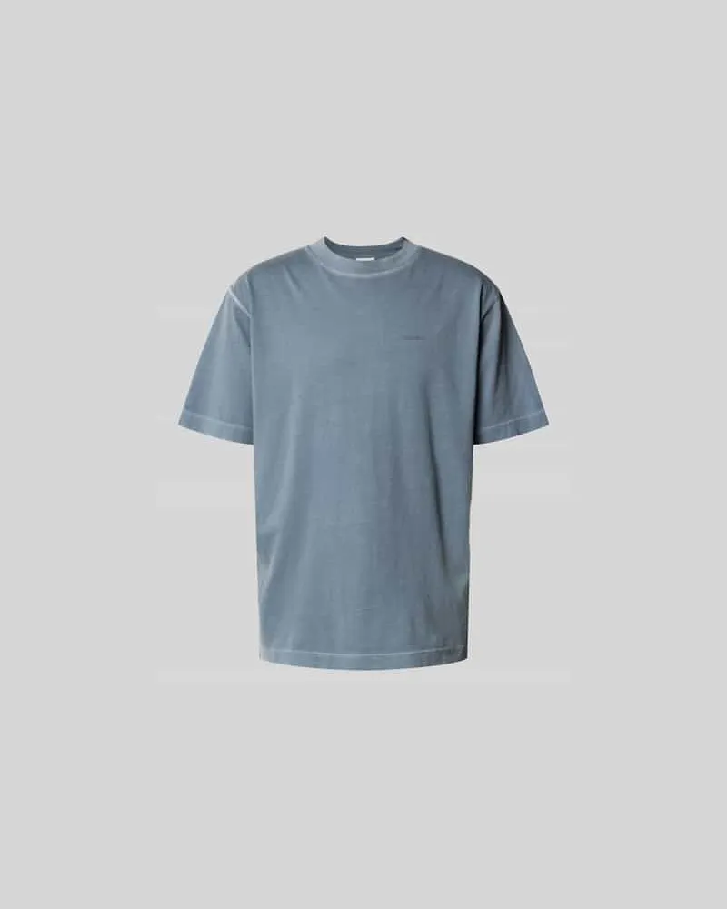 Closed Regular Fit T-Shirt aus reiner Baumwolle Mittelgrau