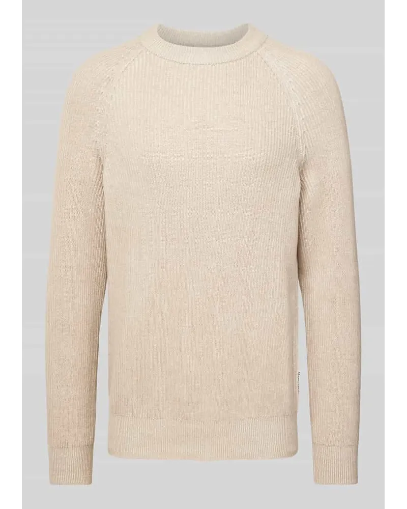 Marc O'Polo Strickpullover in Ripp-Optik Sand