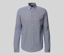 Regular Fit Freizeithemd mit Logo-Stitching