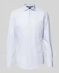 HUGO BOSS Slim Fit Business-Hemd mit Haifischkragen Weiss