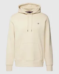 Gant Hoodie aus reiner Baumwolle Sand