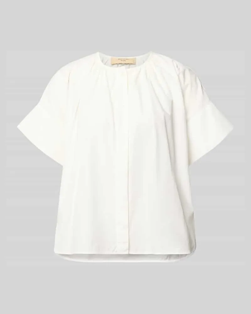 Max Mara Regular Fit Bluse aus reiner Baumwolle Weiss
