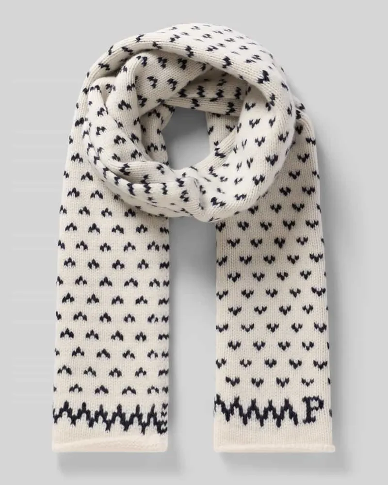 Ralph Lauren Schal mit Logo-Schriftzug Offwhite