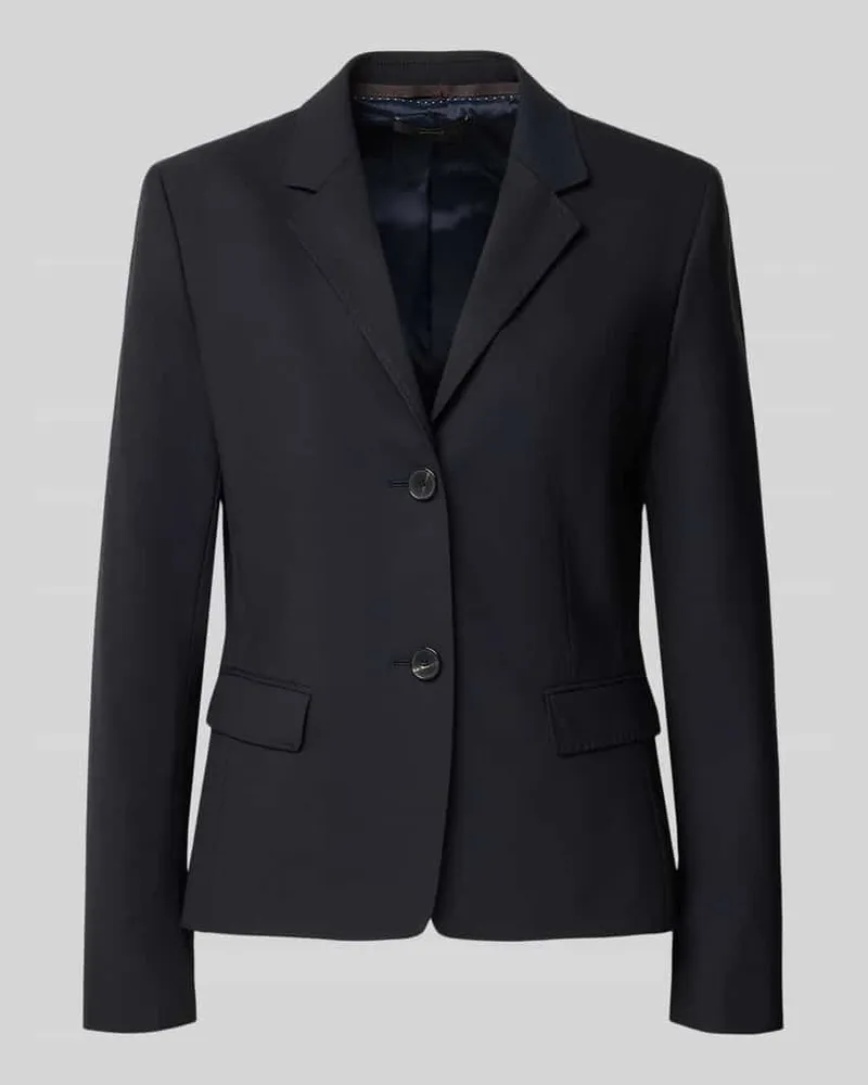 windsor. Slim Fit Blazer aus Schurwoll-Elasthan-Mix mit Pattentaschen Marine