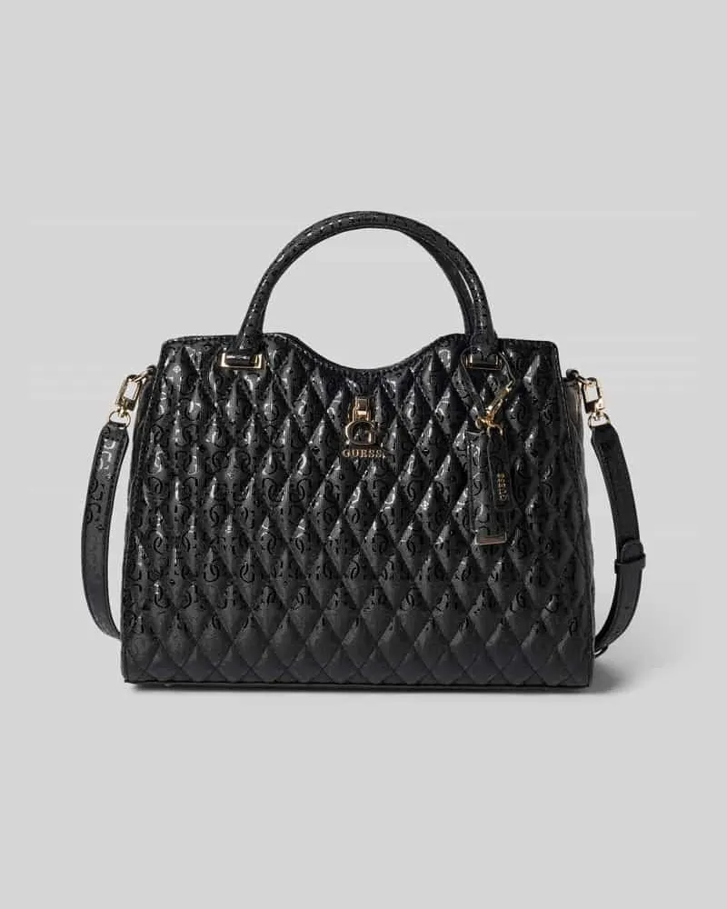 Guess Tote Bag in Stepp-Optik Modell 'Latona Hellbraun