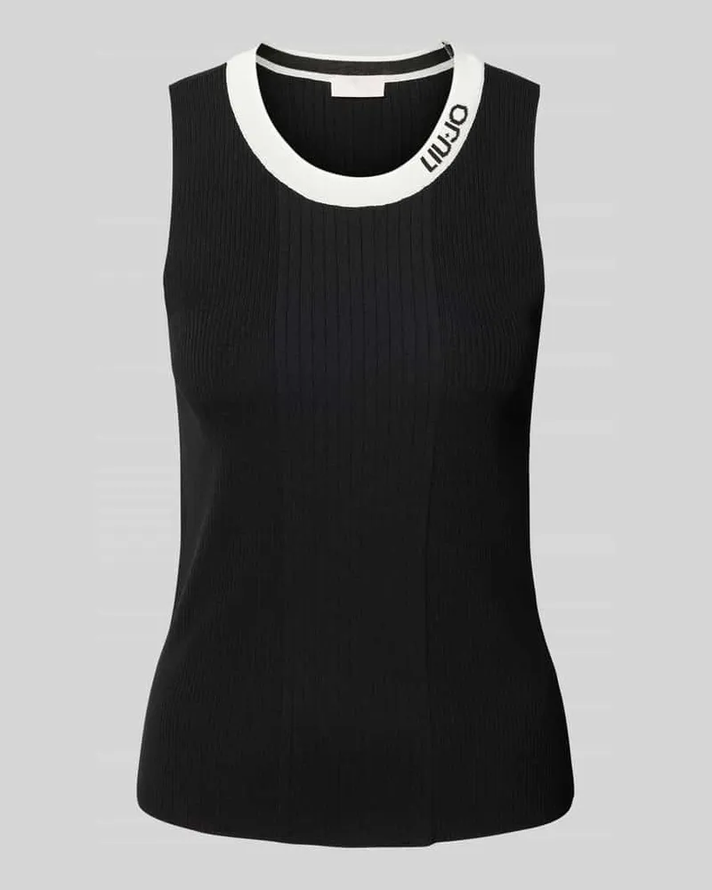 Liu Jo Tanktop mit Strukturmuster Black