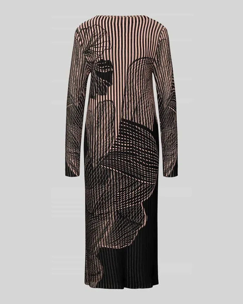 Marc Cain Midikleid mit Rundhalsausschnitt Rose