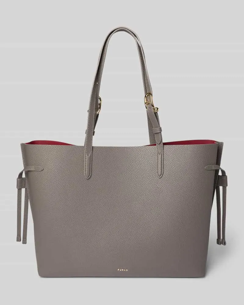 Furla Tote Bag mit Logo-Applikation Modell 'Ava Graphit