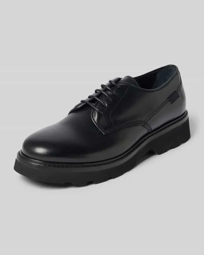 Woolrich Halbschuhe aus echtem Leder Modell 'Derby Black