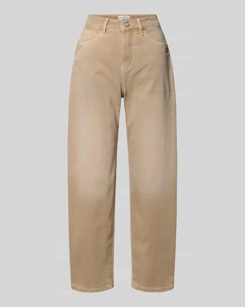 Gang Straight Fit Jeans im 5-Pocket-Design Modell 'Ida Beige
