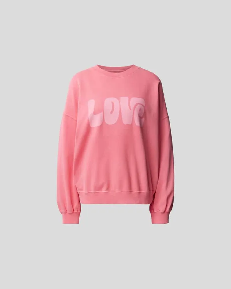 Juvia Sweatshirt mit Statement-Print Pink