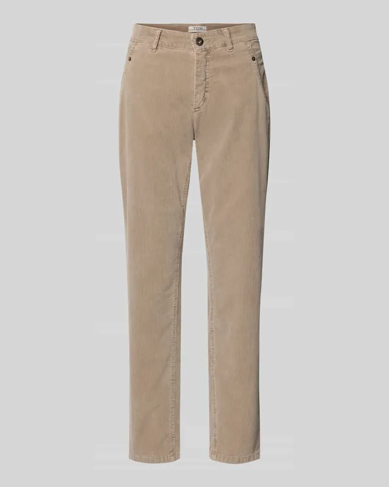TONI Cordhose mit 5-Pocket-Design Modell 'LIV Taupe