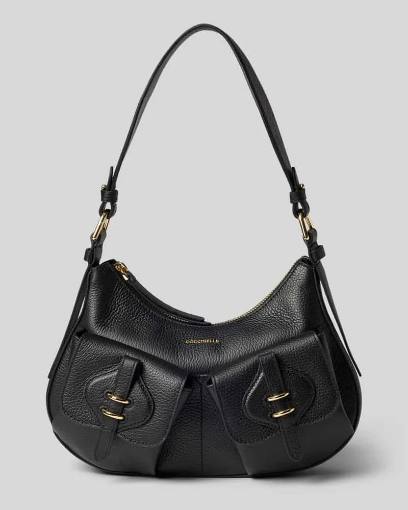 Coccinelle Shoulder Bag mit Logo-Detail Modell 'Mavery Black