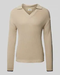 Scotch&Soda Strickpullover mit V-Ausschnitt Beige