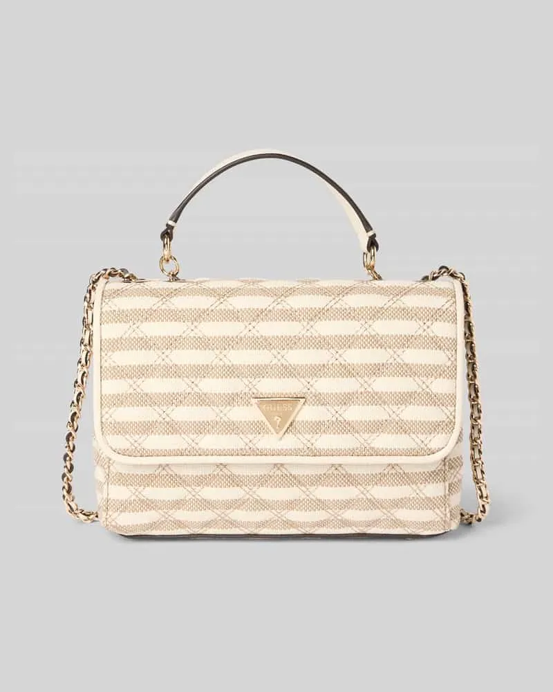Guess Handtasche mit Label-Applikation Modell 'GIULLY II Beige