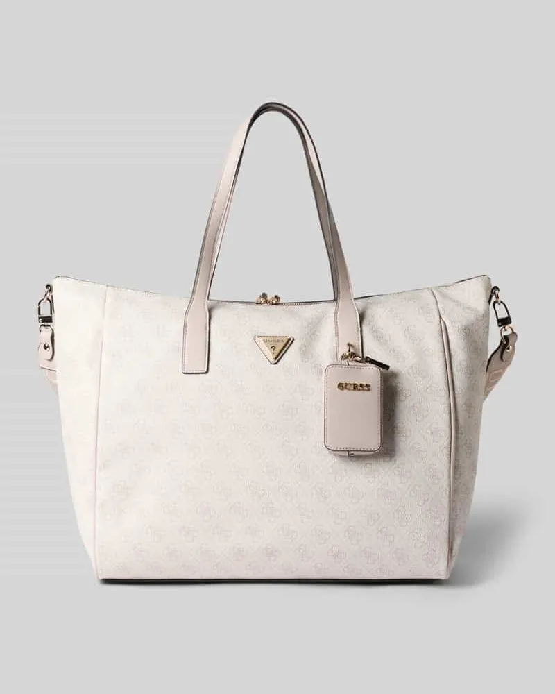 Guess Tote Bag in Stepp-Optik Modell 'Latona Offwhite