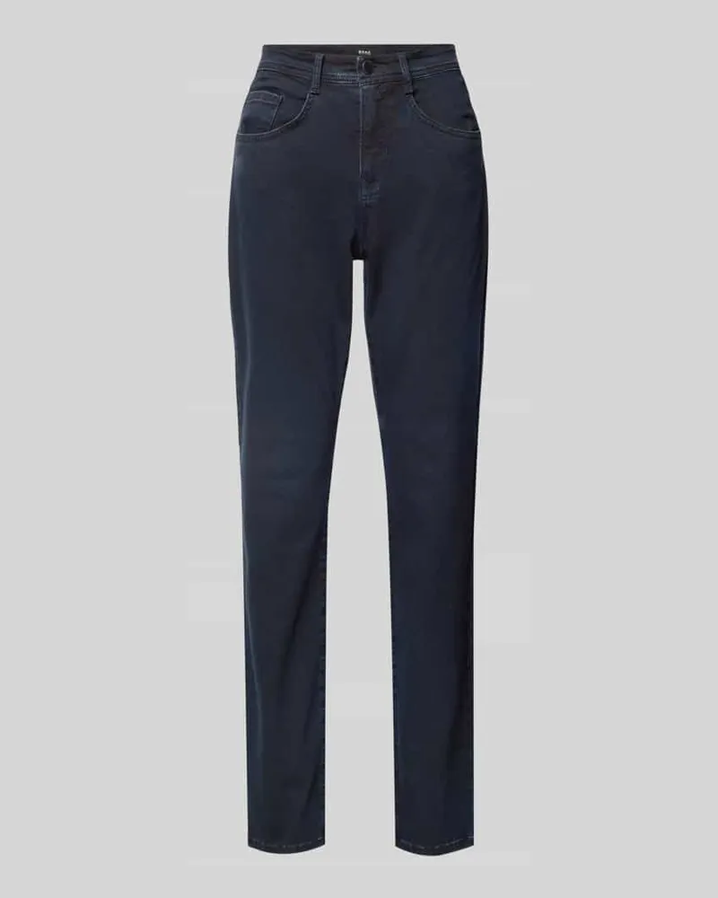 Brax Straight Fit Jeans mit 5-Pocket-Design Modell 'Carola Marine