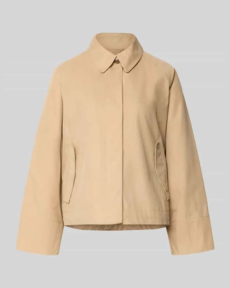 Milano Italy Jacke aus Baumwoll-Mix Sand