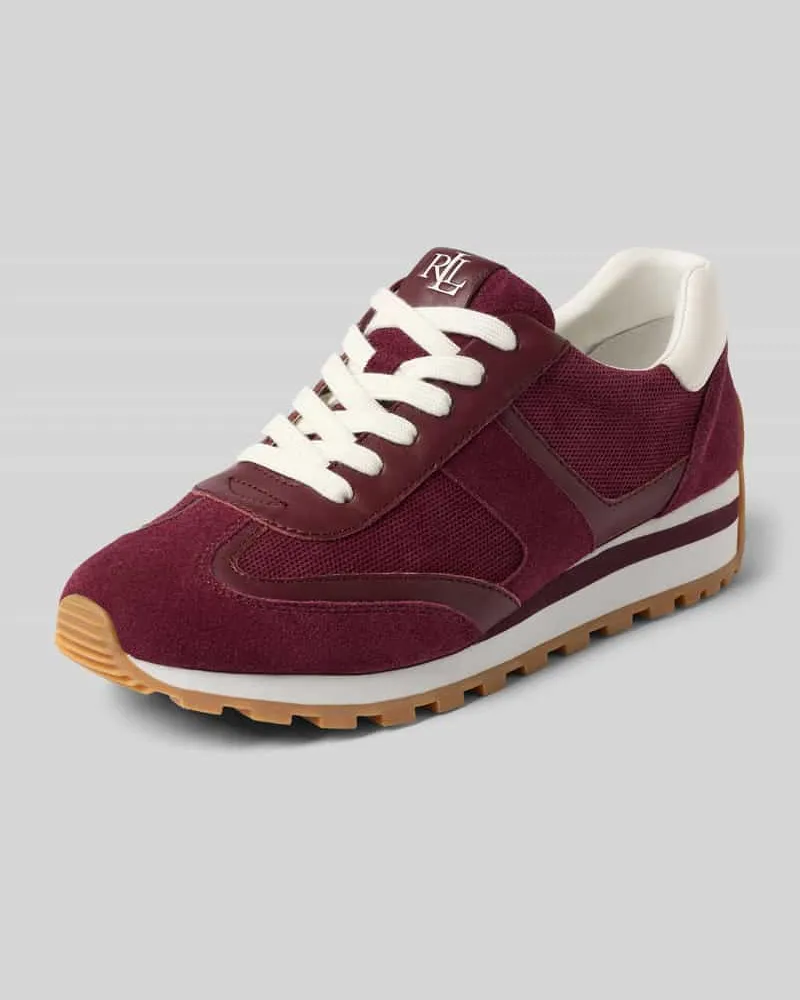 Ralph Lauren Sneaker mit Schnürverschluss Bordeaux