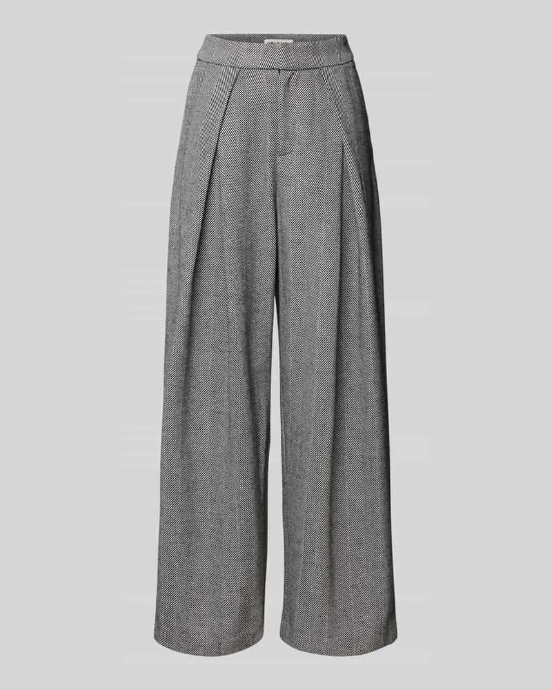 Lollys Laundry Hose mit weitem Bein Modell 'Zola Mittelgrau