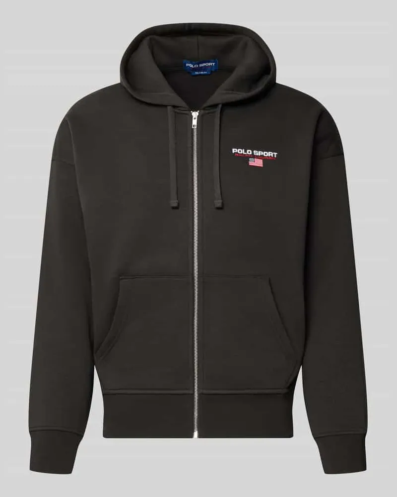 Ralph Lauren Regular Fit Sweatjacke aus Baumwoll-Mix Black