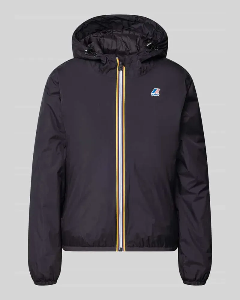 K-Way Regular Fit Jacke mit Logo-Print Modell 'CLAUDETTE Black