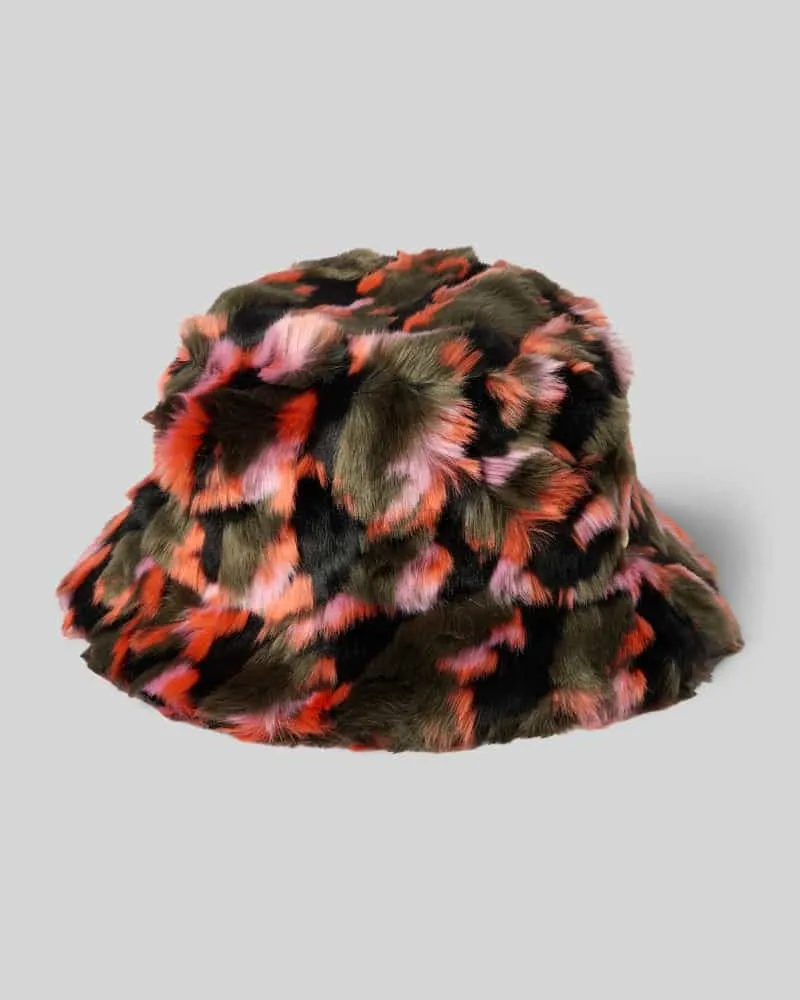 Marc Cain Hut mit Allover-Muster Orange