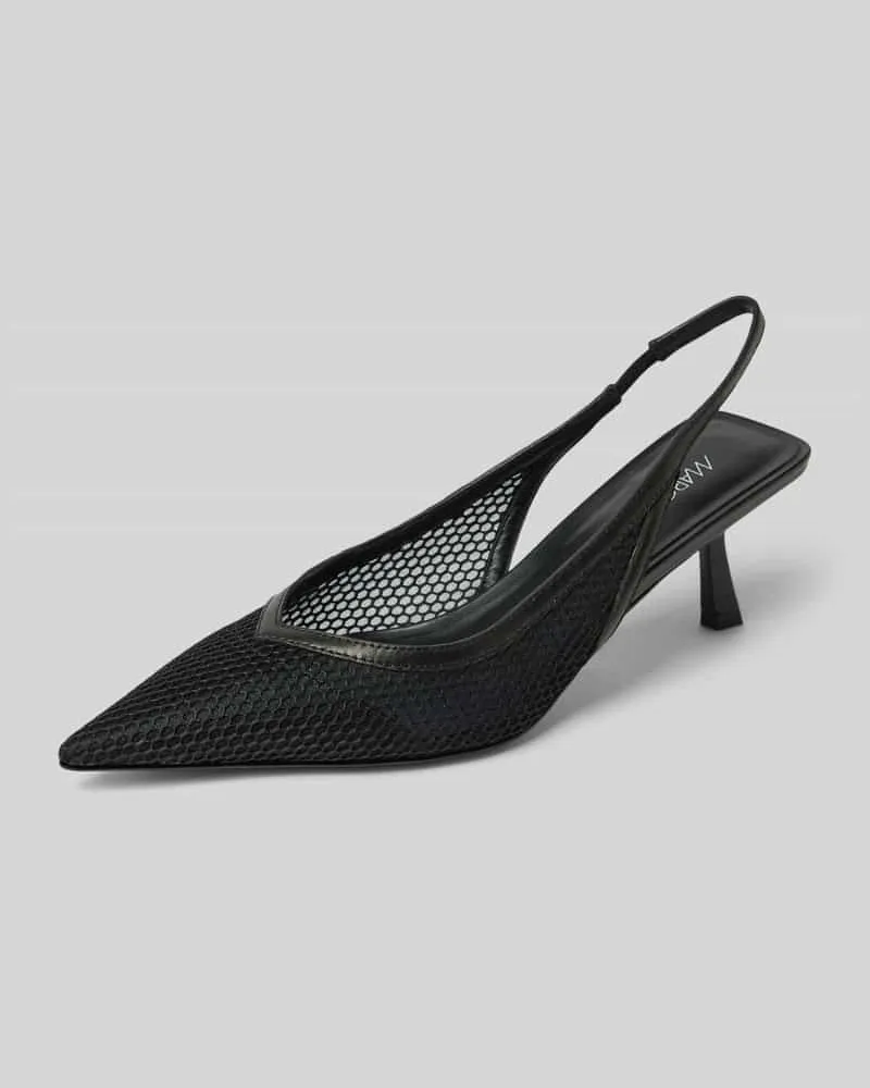 Marc Cain Pumps in Mesh-Optik mit Pfennigabsatz Black