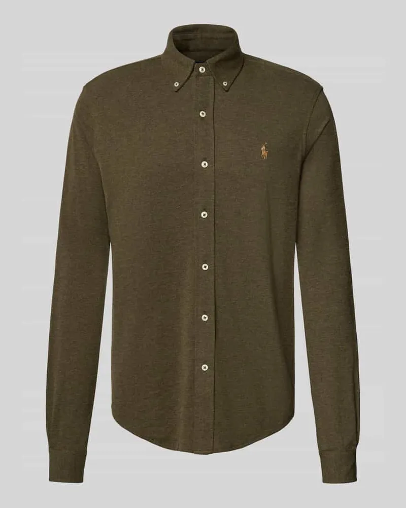 Ralph Lauren Regular Fit Freizeithemd mit Button-Down-Kragen Oliv