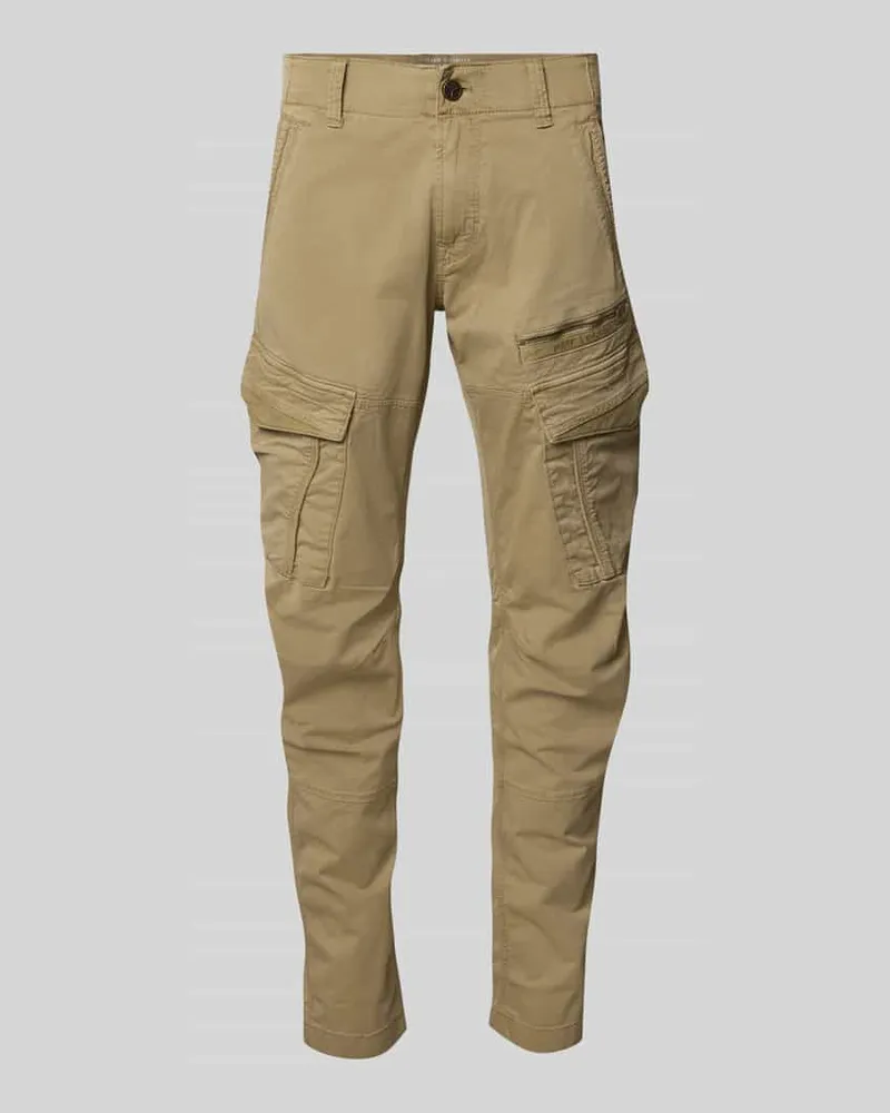 PME Legend Slim Fit Hose aus Baumwoll-Mix in Cargo-Optik Beige