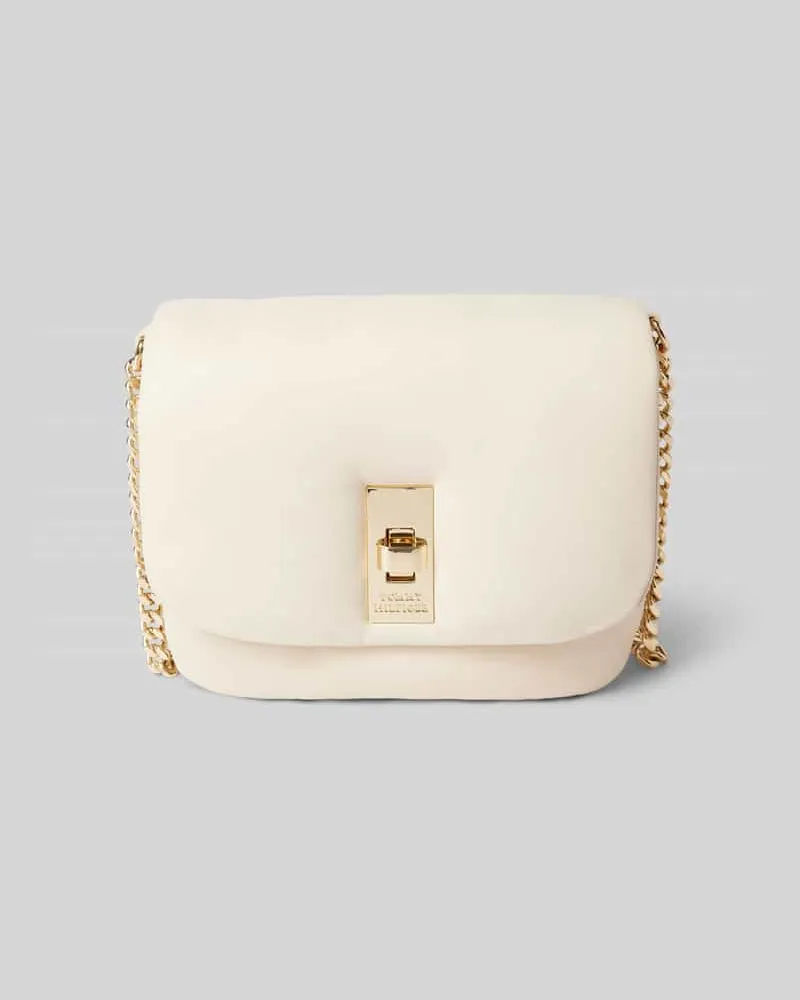 Tommy Hilfiger Crossbody Bag aus Schafsnappa mit Label-Detail Offwhite